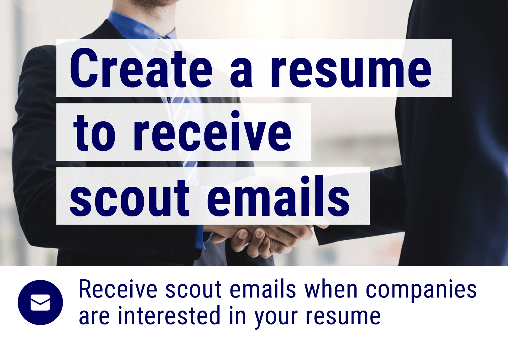 Create a resume to receive scout emails